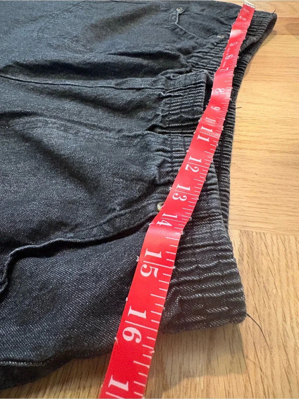 Vintage American Sweetheart 100% Cotton Pull-on Darkwash Denim Pant